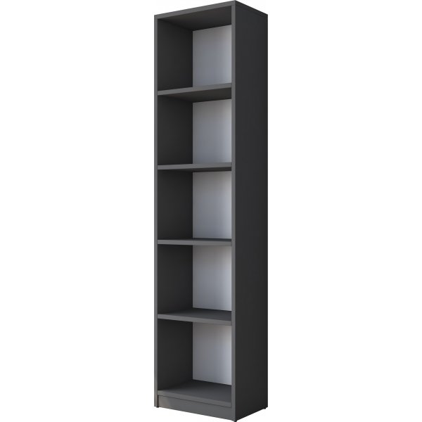 Hanna skrivebord med hyllesystem 16, 160 x 45 cm - Valnøtt/antrasitt Hanna skrivebord med hyllesystem 16, 160 x 45 cm - Valnøtt/antrasitt