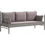 Lalas 3-seters utesofa - Brun