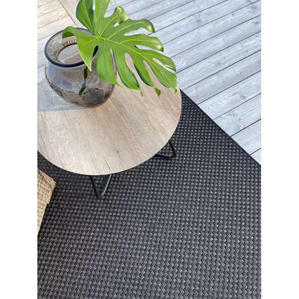 Pampero flatvevd teppe Mrk gr