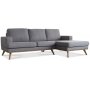 Ventura 2-seters sofa med pen ende - Lysegr