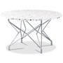 Terrazzo rundt sofabord 80 cm - Cosmos Terrazzo & underdel Star i krom