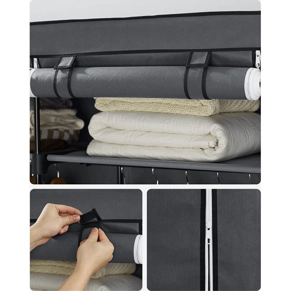 Joshua garderobe 140 x 174 cm - Grå Joshua garderobe 140 x 174 cm - Grå