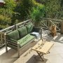 Kappis 3-seters utesofa - Brun/grnn