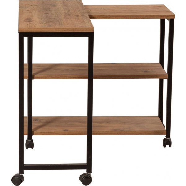 Melin sidebord - Furu/svart