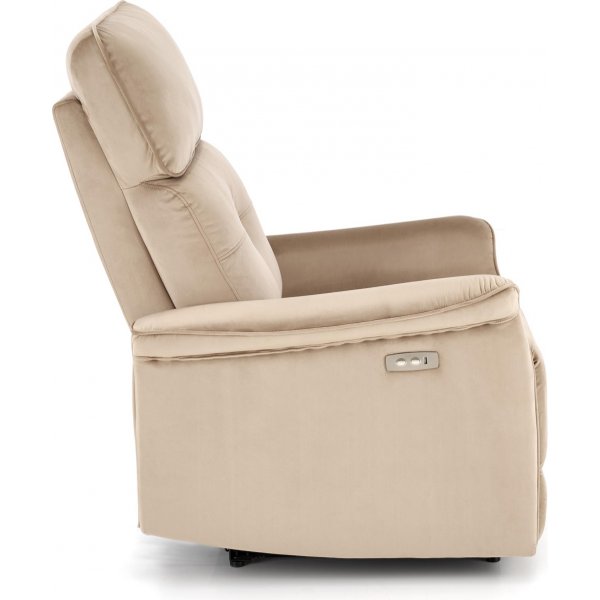 Semir elektrisk hvilestol med USB - beige fløyel Semir elektrisk hvilestol med USB - beige fløyel