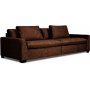 Gabby 4-seters sofa - Brun (Flyel)