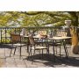 Cleveland utendrs spisebord - Natur/Sort