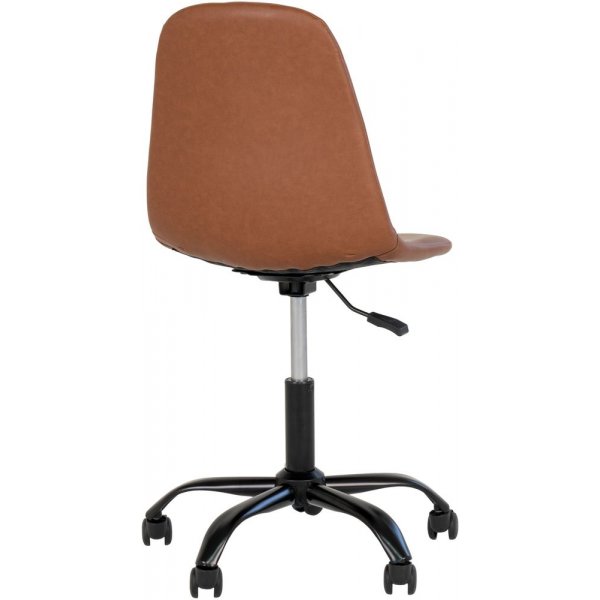 Stockholm kontorstol - Lysebrun / svart