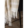 Bondi pledd, 130x170 cm - Beige/brun/hvit