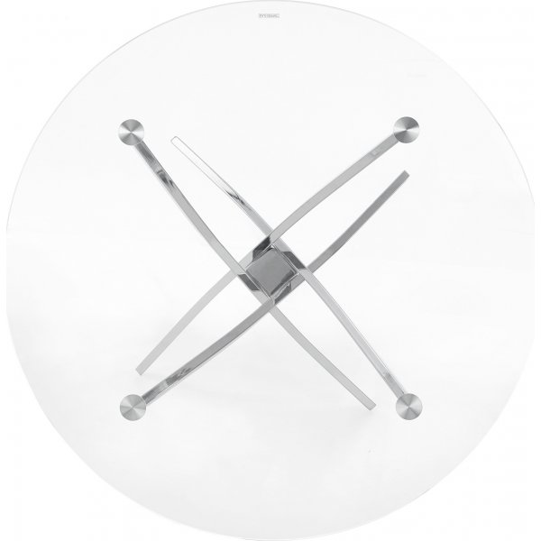 Raymond spisebord 100 cm - Krom