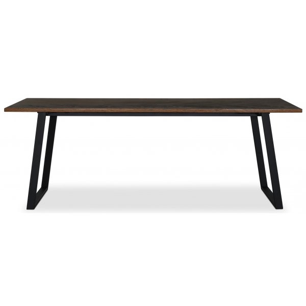 Edge spisebord 240x90 - Brunbeiset fiskebein (Outlet)