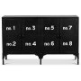 Fgelvik sideboard - Svart metall