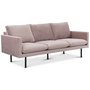 Carolina 3-seter sofa - Lysrosa flyel
