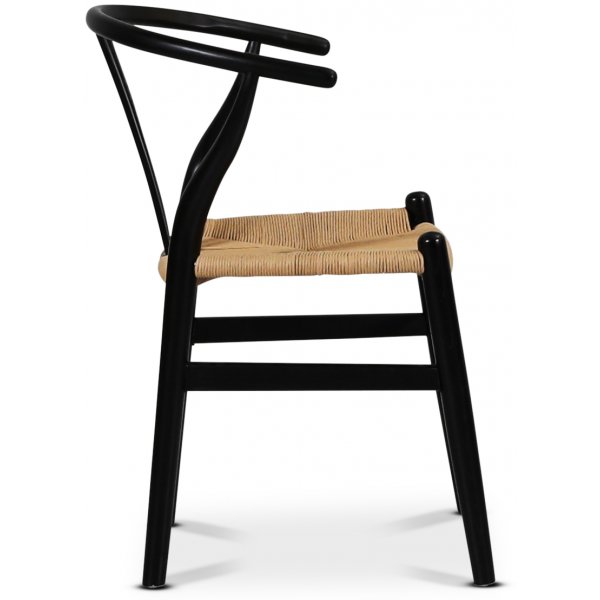 Brandon lenestol - Svart med tausete Brandon lenestol - Svart med tausete