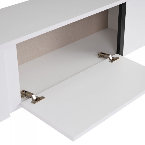 TV-stativ Orost 180 cm - Hvit/svart