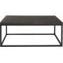 Betong salongbord, 125 cm - Svart