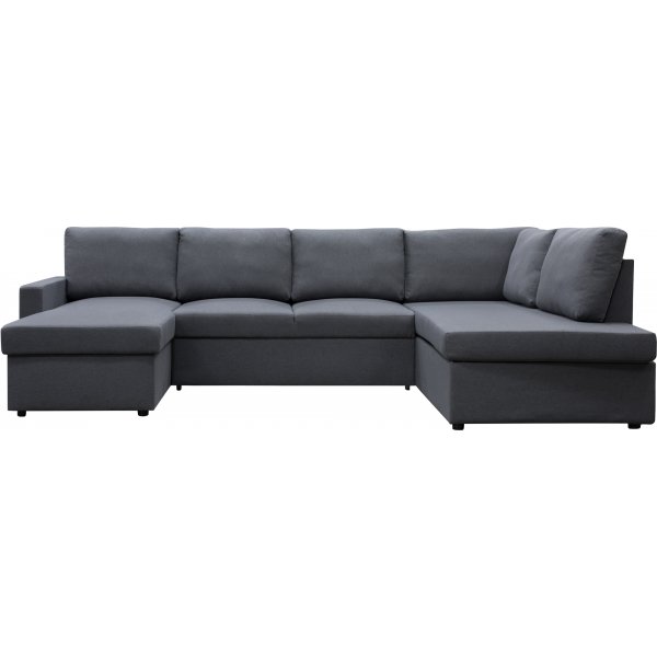 Sovesofa U-modell mørkegrå - Tärnö + Tekstilrens for møbler Sovesofa U-modell mørkegrå - Tärnö + Tekstilrens for møbler