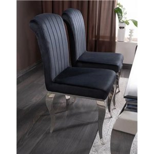 Prince stol - Sort/krom