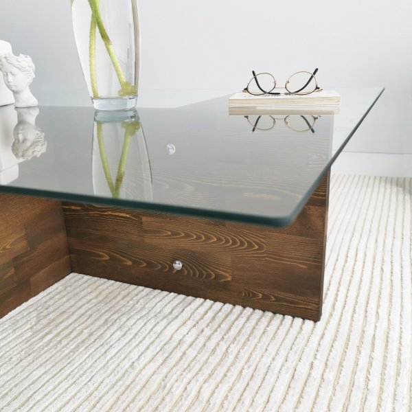 Glory salongbord 90 x 90 cm - Valnøtt Glory salongbord 90 x 90 cm - Valnøtt