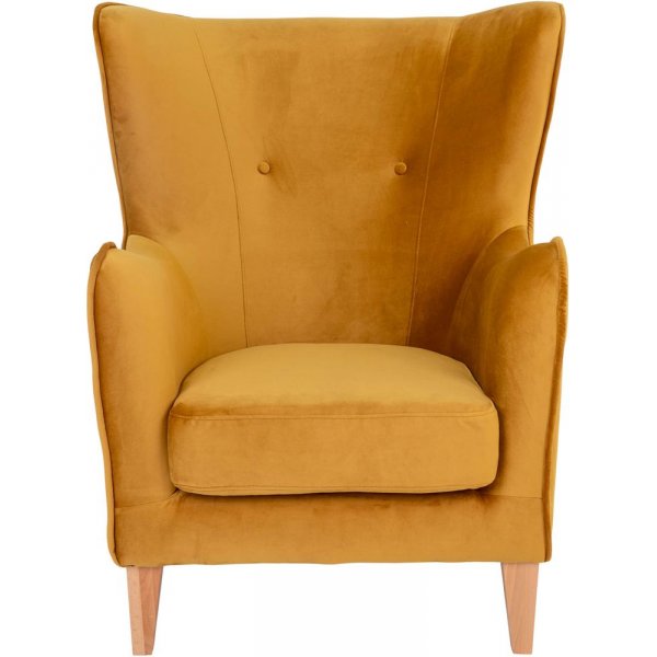 Campo lenestol - Gul/bøk Campo lenestol - Gul/bøk