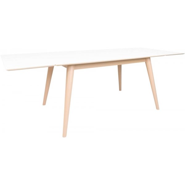 København Spisebord - Hvit/Natur - 150/230x95 København Spisebord - Hvit/Natur - 150/230x95