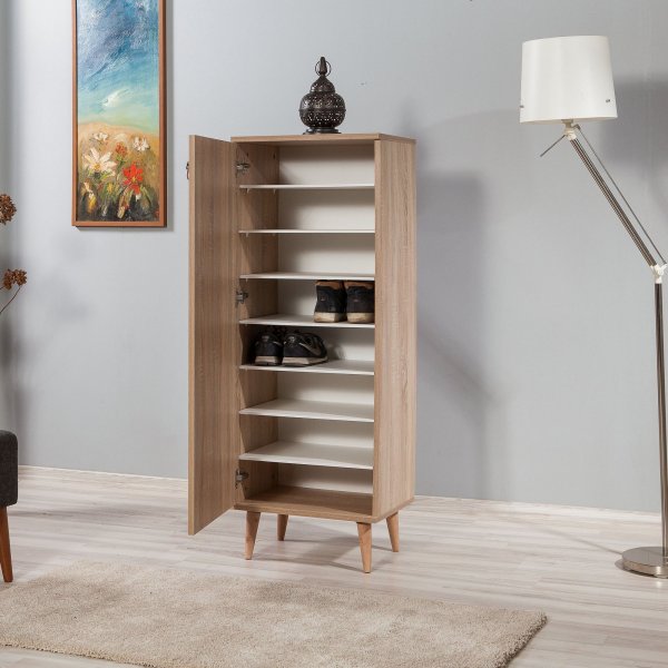 Filinta skoskap med sommerfugler - Sonoma eik Filinta skoskap med sommerfugler - Sonoma eik