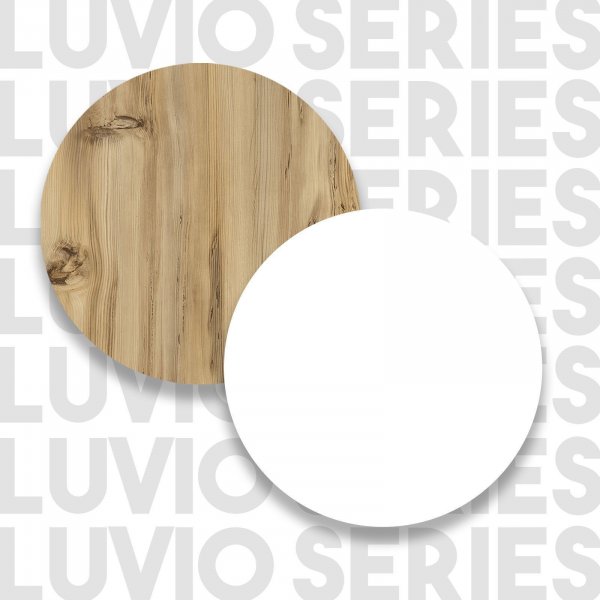 Luvio mediebenk 13 - Eik/hvit Luvio mediebenk 13 - Eik/hvit