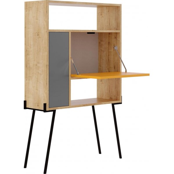 Tatti skap - Eik/sennepsgul/antrasitt Tatti skap - Eik/sennepsgul/antrasitt