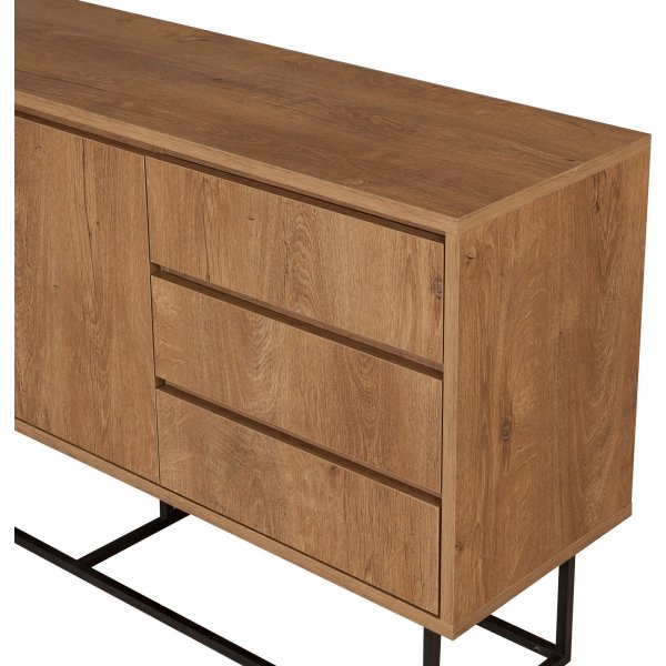 Ruba skjenk - Valn�tt/svart + M�belf�tter