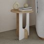 Lunar sidebord - Eik/hvit
