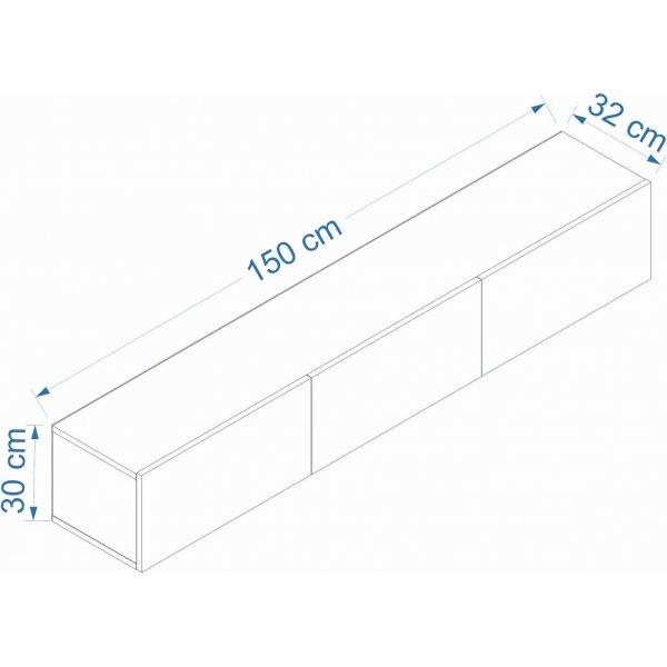 West TV-benk - Antrasitt West TV-benk - Antrasitt