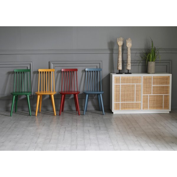 Rød pinnestol RAL3003 + Flekkfjerner for møbler Rød pinnestol RAL3003 + Flekkfjerner for møbler