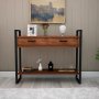Just home sidebord - Furu/svart