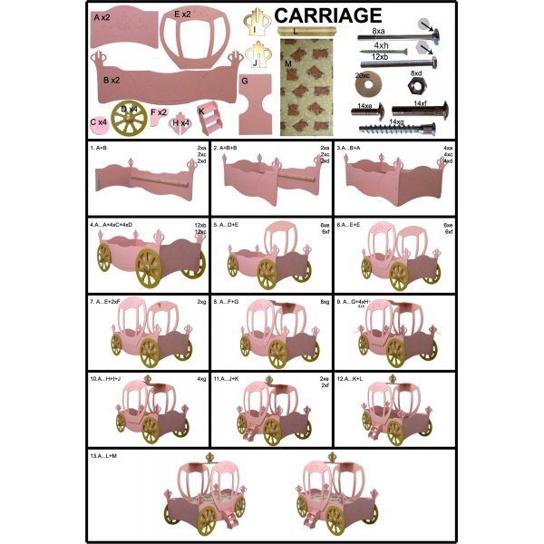 Droska Prinsesse - 90x190 cm Droska Prinsesse - 90x190 cm