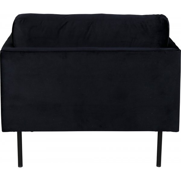 Eden lenestol - Svart flyel