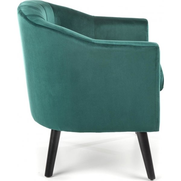 Aric lenestol - Mørk grønn/svart + Flekkfjerner for møbler Aric lenestol - Mørk grønn/svart + Flekkfjerner for møbler