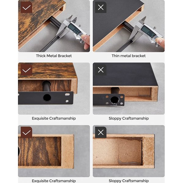 Sussex vegghylle 40 x 20 cm - Brun Sussex vegghylle 40 x 20 cm - Brun