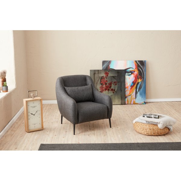 Venus lenestol - Antrasitt