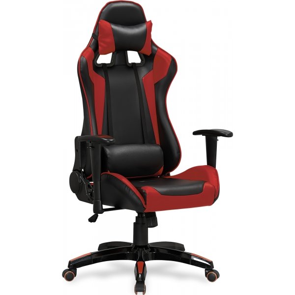 Jayden gaming stol Deluxe - Sort/rd