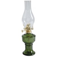 Bohus oljelampe H33 cm - Grønn / Klarglass / messing Bohus oljelampe H33 cm - Grønn / Klarglass / messing