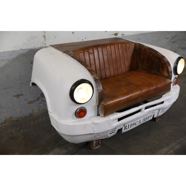 Honolulu 2-seter sofa - Metall/l�r