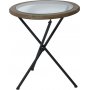Runt lampbord 45 cm - Svart/glass + Flekkfjerner for mbler