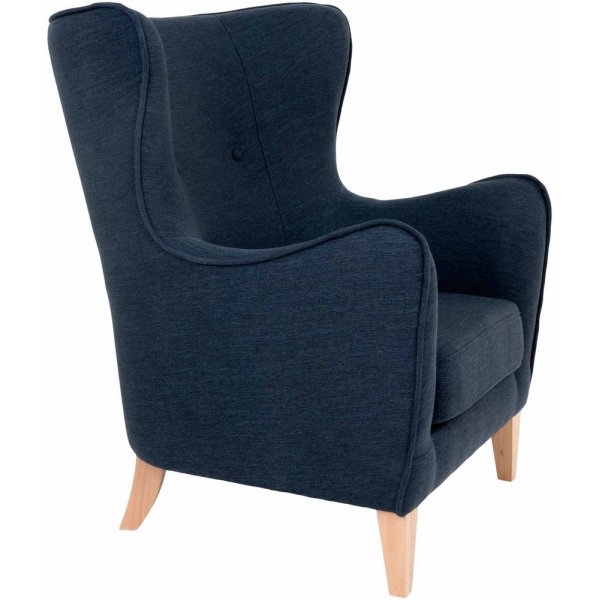 Campo lenestol - Mørk blå/bøk Campo lenestol - Mørk blå/bøk