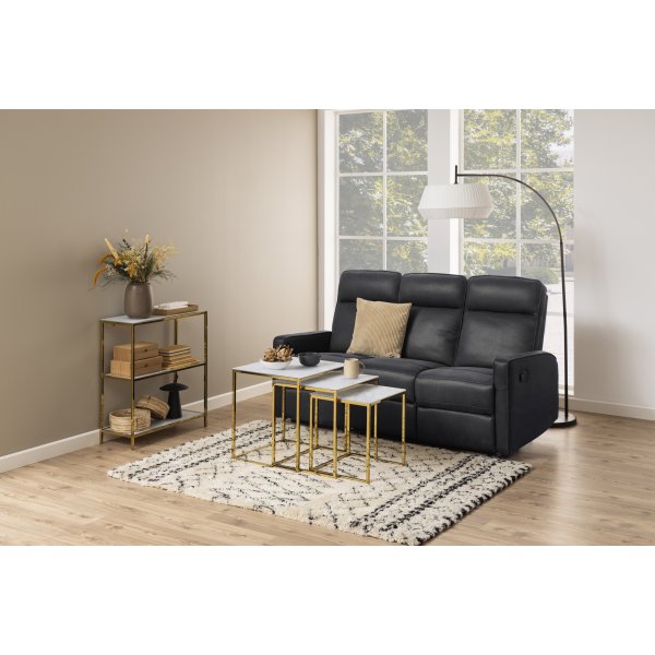 Alisma bokhylle 69,5 cm - Hvit marmor/gull Alisma bokhylle 69,5 cm - Hvit marmor/gull