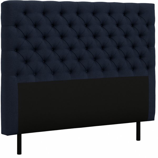 Presley sengegavl med knapper 160 cm - Blå Presley sengegavl med knapper 160 cm - Blå