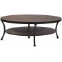 Manilla 120 sofabord - Mrkbeiset/svart + Tekstilrens for mbler