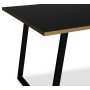 Edge 3.0 spisegruppe 190x90 cm inkludert 6 stk. svarte Castor pinnestoler - svart hytrykkslaminat (HPL)