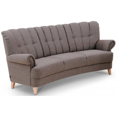 Lisa 3-seter buet sofa - Valgfritt møbeltrekk!