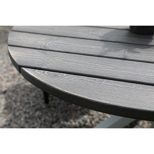 Scottsdale rundt spisebord 112 cm -Grlasert/hvit