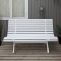 3-seters benk Lillesand - Hvit